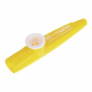 TH kazoo plastové neonové, žlutá